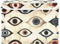 Storage Cube with Lid Evil Eye Pattern Print 16.5×12.6×11.8 IN Collapsible Large Capacity Foldable Storage Basket Bin Organizer