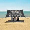 ALAZA Owl Portrait Dreamcatcher Beach Tent Sun Shelter UPF50+ Protection Beach Shade Canopy w/ 4 Sandbags for Outdoor Camping Fishing Backyard Fun Picnic 10x9 ft