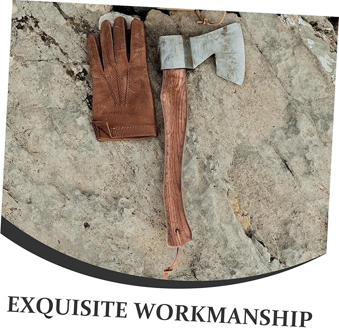 BESPORTBLE 2pcs Ergonomic Wooden Axe Handle Replacement - Grip for Camp Hatchet for Firewood Chopping and Repair Accessory