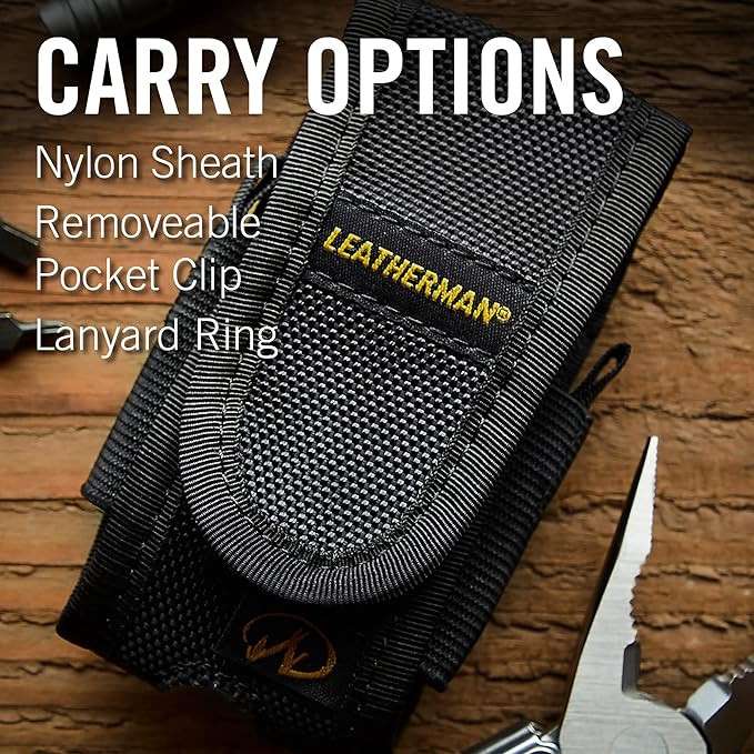 LEATHERMAN Sidekick Pocket Size Multitool with Spring-Action Pliers and Saw Stainless Steel