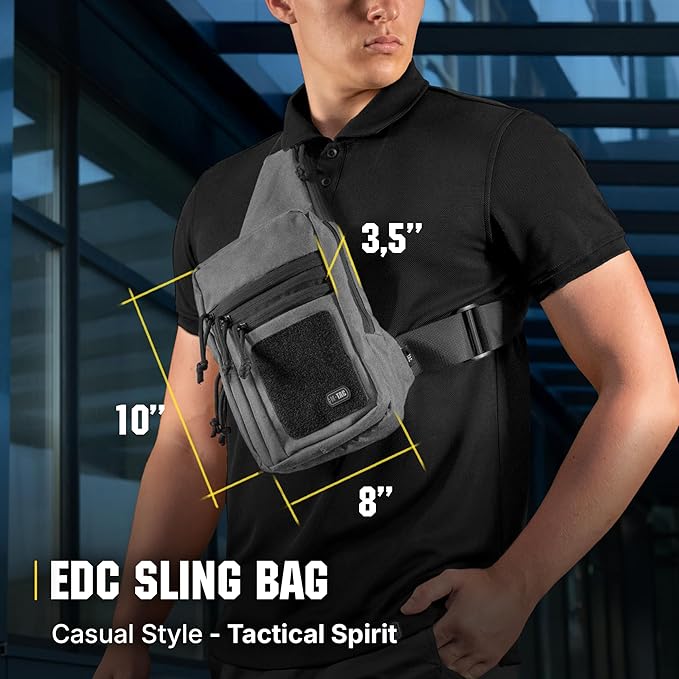 M-Tac CCW Sling Bag for Men &amp Women - EDC Shoulder Bag Tactical - Crossbody Concealed Carry Bag - Mens Chest Pack