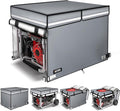 2025 Upgrade 900D+210D Heavy Duty Thicken Fabric. GUYISS Generator Covers While Running. 360° All-round Double-layer Protection. 30’’L×30’’W×27’’H. The Top can be Opened for Adding fuel. Gray.