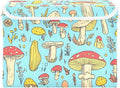 Storage Cube with Lid Anime Mushroom Print 16.5×12.6×11.8 IN Collapsible Large Capacity Foldable Storage Basket Bin Organizer