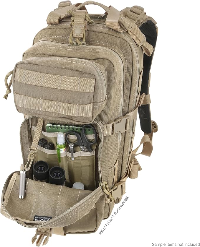 MAXPEDITION Falcon-II Backpack 23L Tactical Backpack Survival Pack Bug Out Bag MOLLE Go Bag for EDC 0513
