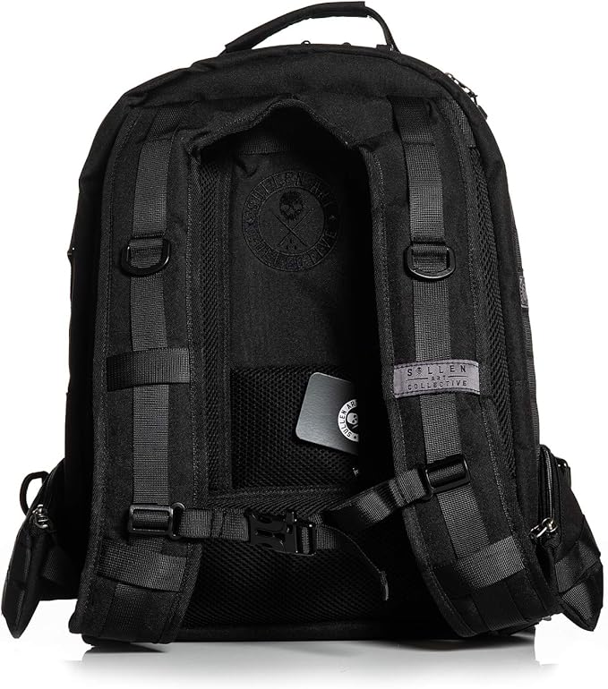 Sullen Blaq Paq Tactical Tattoo Art Lifestyle Bag Backpack Military Style - Black