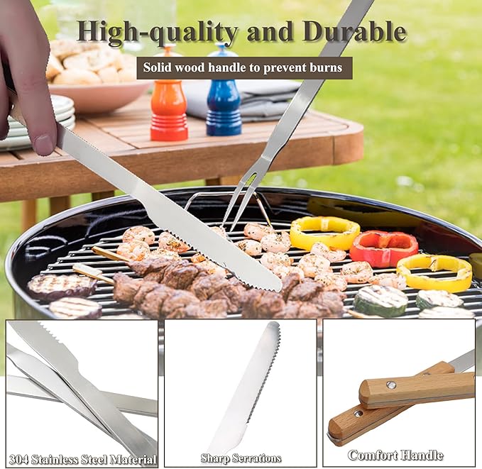 Camping Accessories Kitchen Cooking Utensils Set - Portable Outdoor Camp Cookware Set Silicone Camper Essentials Gear Must Have Supplies for Travel RV BBQ Grill Picnic Hiking