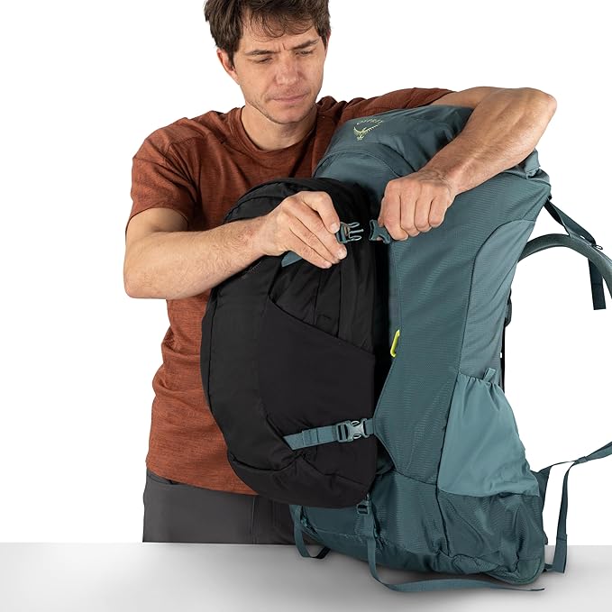 Osprey Farpoint Trek 55L Men's Travel Backpack - Hybrid Backpacking &amp Travel Bag with Internal Organization Black
