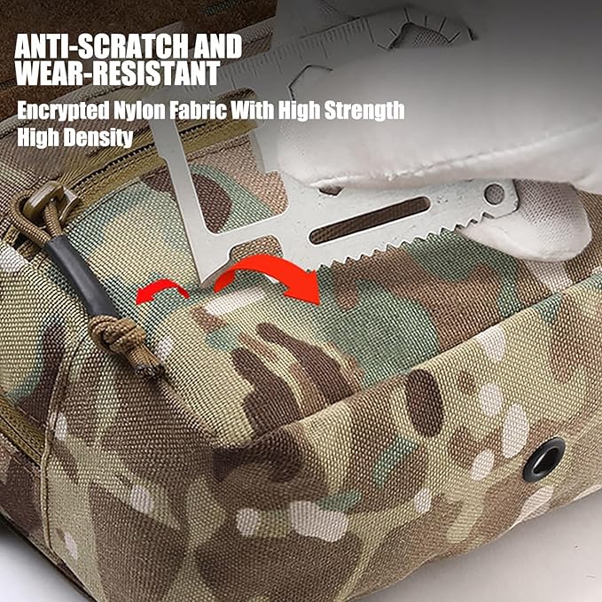 Utility Tactical Chest Bag - Water Resistant Lightweight Tactical Chest Rig for Outdoor Training Running Chest Pack with Extra Storage - 6 Ways to wear &amp 1050D Waterproof Nylon Fabrics