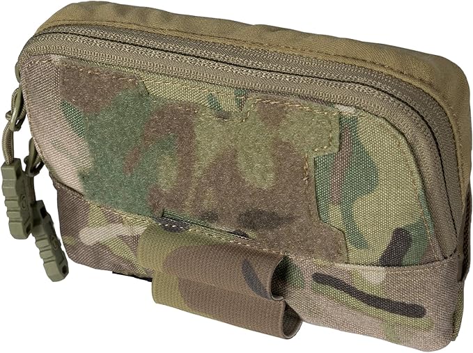 Tactical MOLLE Admin Panel Pouch Small Chest Pouch for Tactical Bag JPC2.0 AVS CPC with MOLLE System 500D Nylon