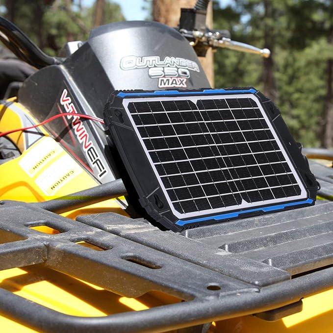 SUNER POWER Waterproof 10W 12V Solar Battery Charger &amp Maintainer Pro Built-in UltraSmart MPPT Charge Controller 10 Watt Solar Panel Trickle Charging Kits for Car Automotive Boat Marine RV Trail