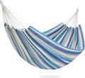 PNAEUT Double Hammocks for Outside Replacement Outdoor Tree Hammock for Indoor Patio Porch Garden (Lightblue Medium)