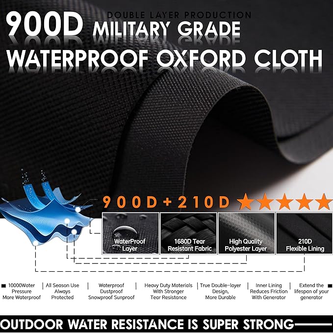 Generator Covers While Running With Stainless Steel Bracket Best Portable Universal Waterproof Heavy-duty Inverter Generator Tent Case Suitable for Westinghouse Champion Firman Predator Hongda