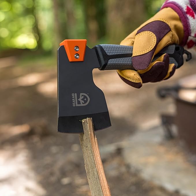 GEAR AID Balta Camp Hatchet: A Versatile Fire and Campground Tool with Safety Cover Hammer Kindling Cutter and Tent Stake Puller