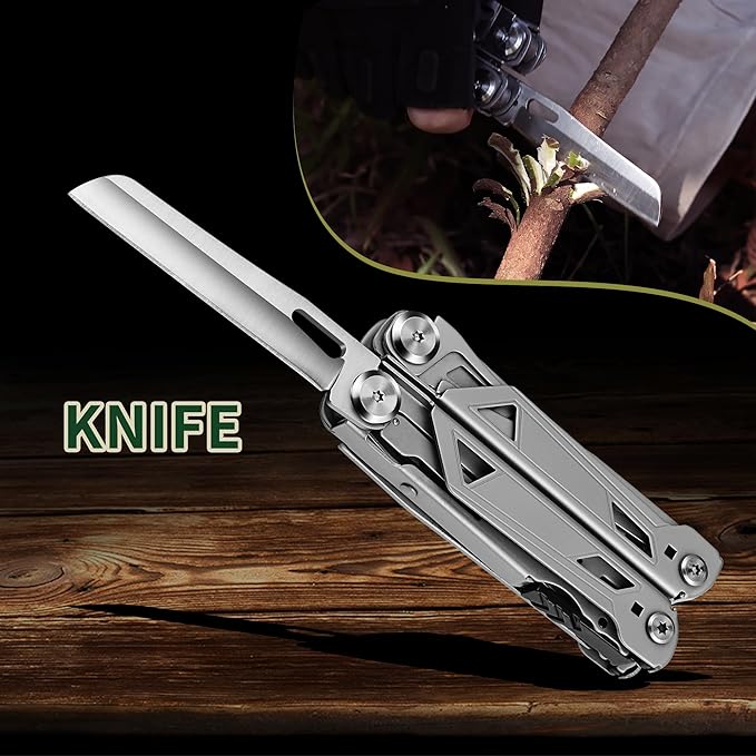 POXIMO 17-In-1 Multitool Gifts for Men Dad Him Multi Tool Pliers EDC Multi-Tool Kits Stocking Stuffers Pocket Knife Gadgets for Camping Hiking Surviving Fishing Hunting