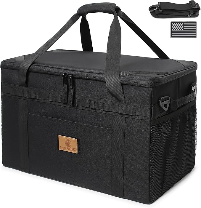 Tactical Sling Backpack and 46L Tactical Camping Storage Bag