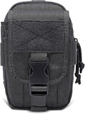 TSPRO Tactical Molle EDC Pouch Utility Tool Pouches Organizer Phone Holster Durable Belt Waist Bag Military Gear Gadget Pocket with Smartphone Pack