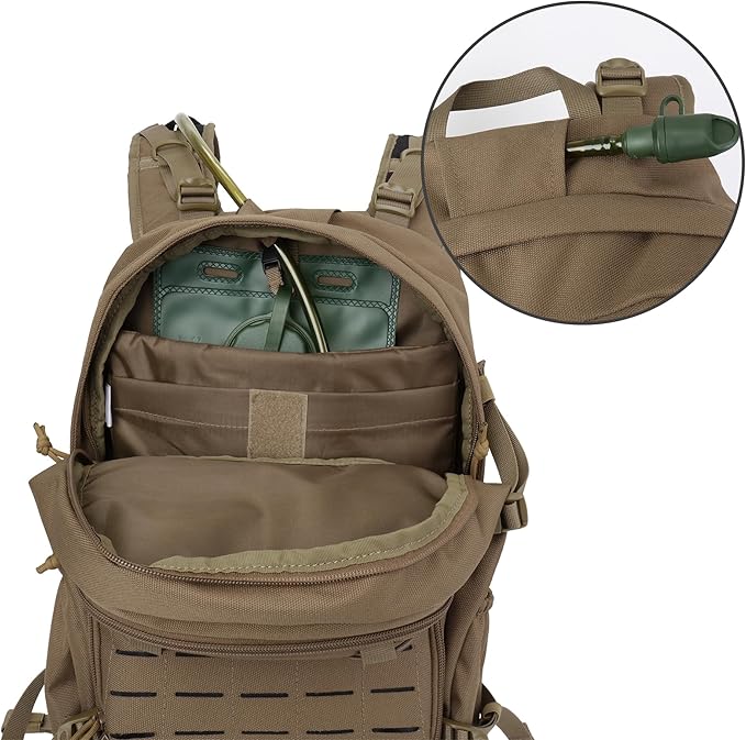 Mardingtop 40L Molle Tactical Cordura Backpack with 2.5 Liter Hydration Bladder