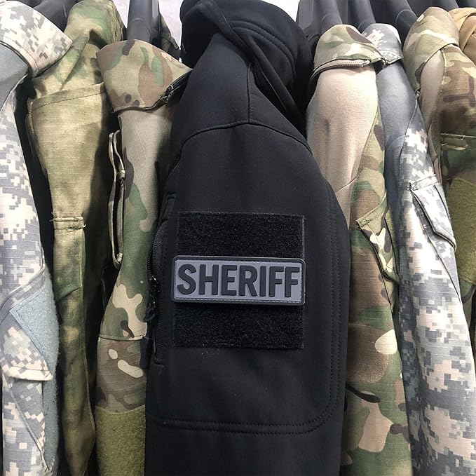 3Pcs PVC Patch with Hook Fastener Back for Hats Caps Vests Clothing Bags Backpacks (3 Pack 1Pcs 4 x 1.4 1Pcs 6 x 2 and 1Pcs 8.5 x 3)