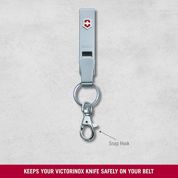 Victorinox 4.1858Multiclip Belt Hanger of Steel Silver 136 mm