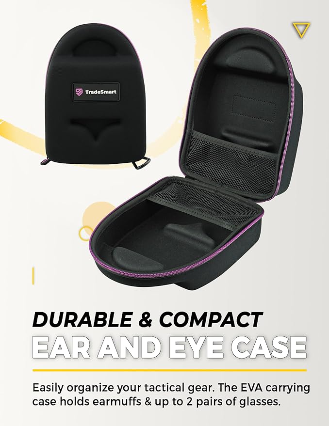 TradeSmart Range Backpack for Handguns Ammo &amp Shooting Gear with 3 Lockable Compartments Ear &amp Eye Protection Kit Optional