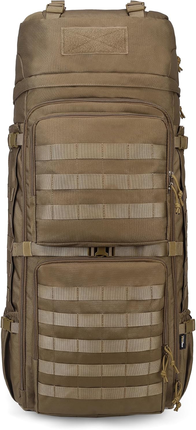 Mardingtop 75L Military Internal Frame Backpack for Men Cordura Tactical Backpack with Recco for SnowboardingHikingCamping