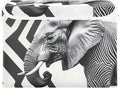 Storage Cube with Lid Abstract Elephant Print 16.5×12.6×11.8 IN Collapsible Large Capacity Foldable Storage Basket Bin Organizer