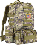 CVLIFE Tactical Backpack Military Army Rucksack 60L Large Assault Pack Detachable Molle Bag Auriclash