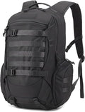 35L Tactical Backpack for Men MOLLE Military Bug Out Bag Waterproof Rucksack for Hiking with Hydration Port Black