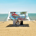 ALAZA Pirate Parrot Beach Tent Sun Shelter UPF50+ Protection Beach Shade Canopy w/ 4 Sandbags for Outdoor Camping Fishing Backyard Fun Picnic 10x9 ft