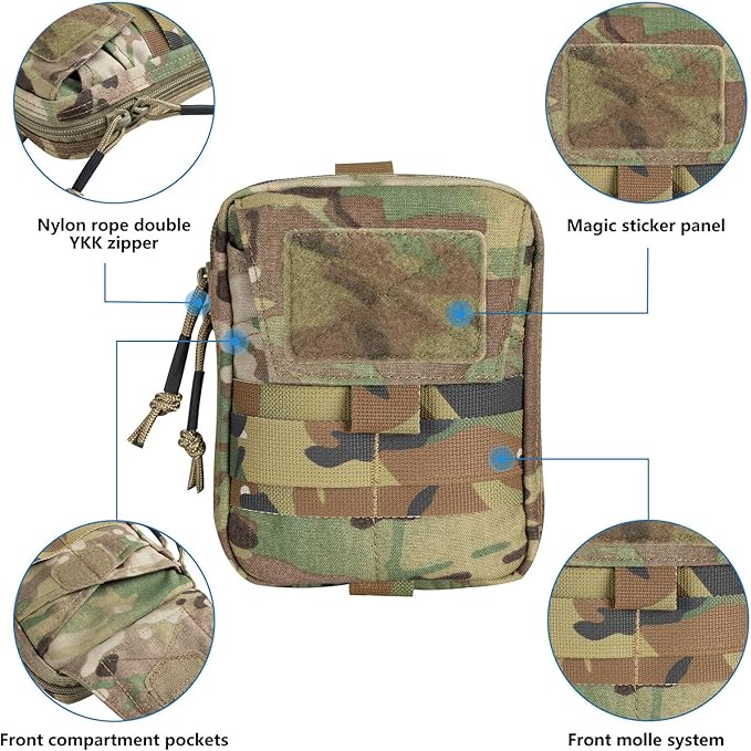 EXCELLENT ELITE SPANKER Molle Admin Pouch Military Utility Tool Pouch EDC Molle Pouchs Gadget Waist Bags