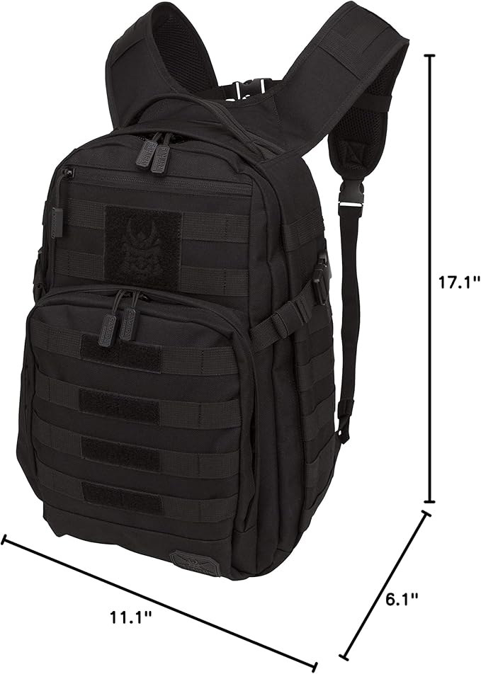 SAMURAI TACTICAL Wakizashi Tactical Backpack (Black) One Size (ZPB001EC-008)