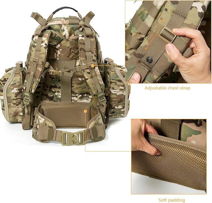 MT Military MOLLE 2 Medium Rucksack Army Tactical Large Backpack 3 Days Assault Pack