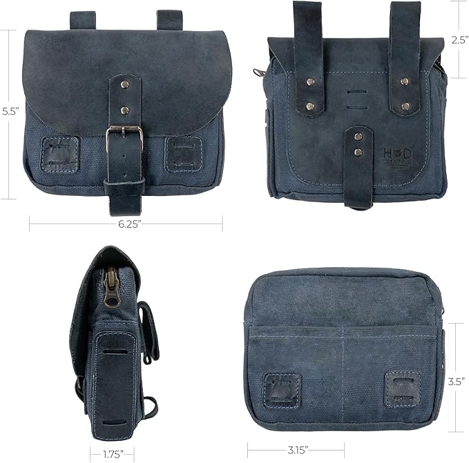 Hide &amp Drink Survival Camping Pouch Belt Loop Rustic and Handy Tool Bag Weather Resistant Outdoor Accessories Traveling Essentials Waxed Canvas Handmade