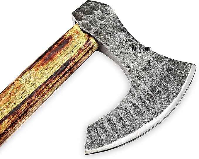 Splitting Axe Camping Chopping Hatchet Viking Tomahawk Battle Hunting Outdoor Solid Wood Handle 2038