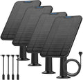 4W Solar Panel Charging Compatible with Blink 4th Gen/3rd Gen/XT/XT2 and SimpliSafe Camerawith 13.1ft Waterproof Charging Cable IP65 WeatherproofIncludes Secure Wall Mount