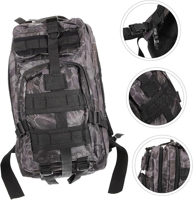Large Capacity Tactical Outdoor Backpack for Camping Survival Gear and Training Sturdy 600D Fabric Multi-Purpose Storage for Tools and Equipment for Hikers and Adventurers