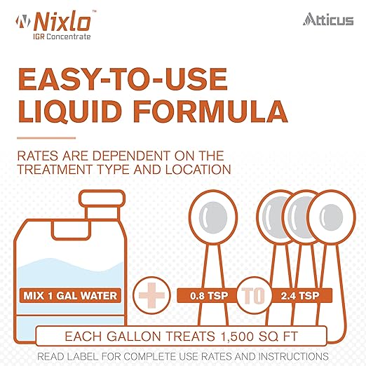 Atticus Talak 7.9% Indoor/Outdoor Insect Control (32 Ounce) with Nixlo IGR Concentrate (140 ML)