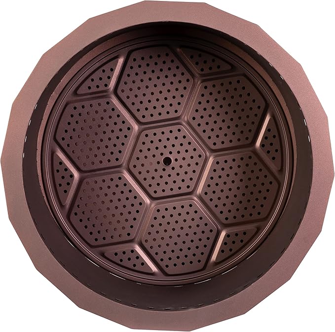 Flash Furniture Titus Commercial Grade Wood Burning Smokeless Outdoor Firepit - Bronze Finish - 27 inches - Portable - Waterproof Cover
