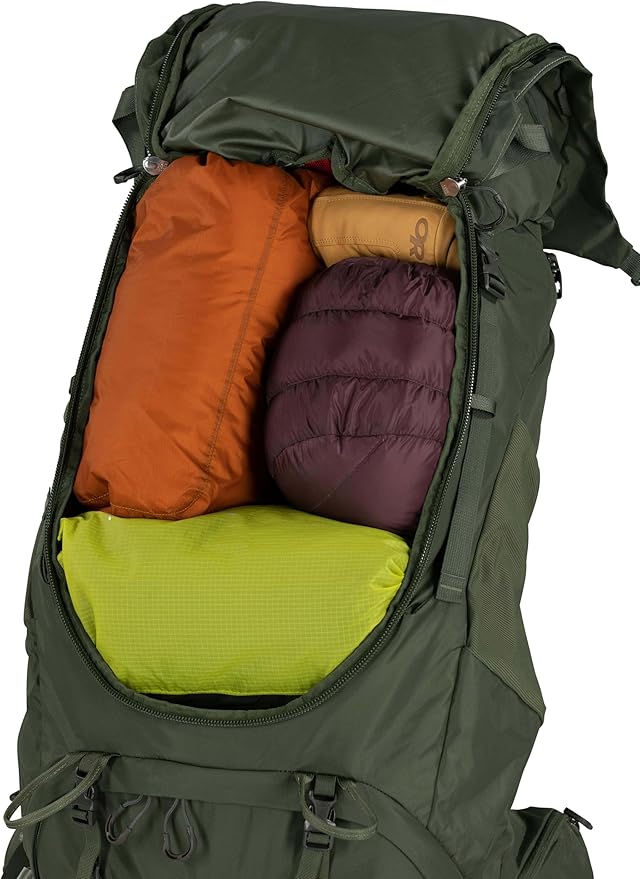 Osprey Kestrel 58L Men's Backpacking Backpack Bonsai Green L/XL