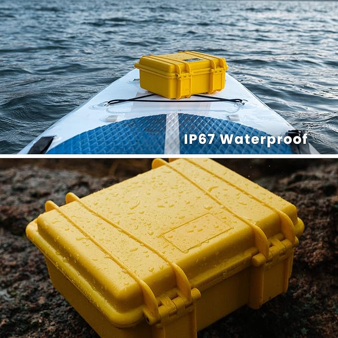 Seahorse SOLAS Orange High Visibility Hard Protective Case IP67 Waterproof/Impact Resistant/for Marine Photography Boating First Aid Box Tech Box Emergency (SOLAS ORANGE - 300)