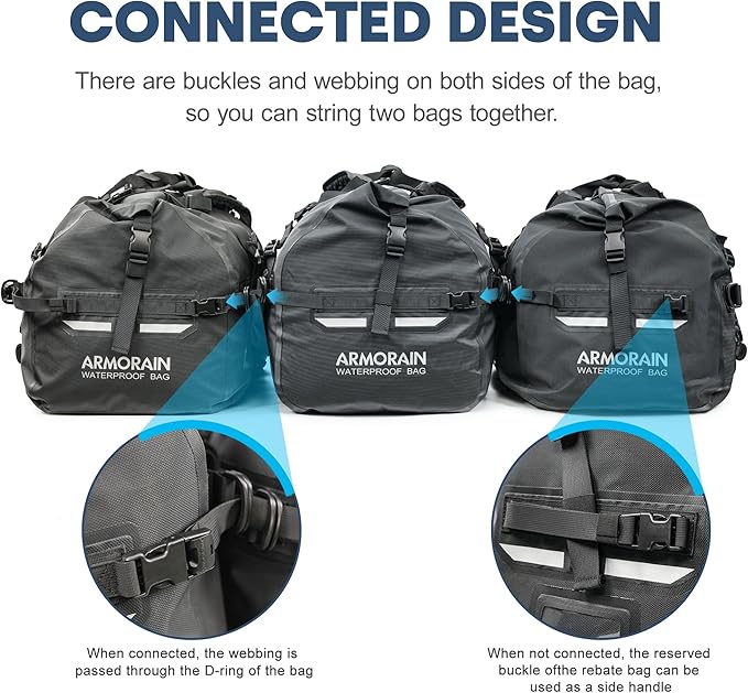 120-140L large Capacity Airtight Waterproof Travel Dry BagEquipped with Durable Inflatable Shoulder Straps and Handles Suitable for Diving Equipment Motorcycles Rowing Kayaking Camping