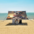 ALAZA 4th of July Dog Beach Tent Sun Shelter Portable Canopy Sunshade for Outdoor Camping Picnics Backyard Fun 10x9 ft