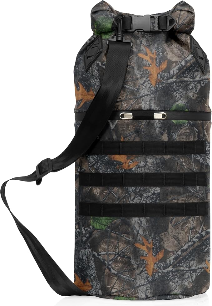 Xtreme Sight Line ~ AQUA RT Faraday Dry Bag~ Water-Proof Faraday Dry Bag for Laptops Tablets and Mid-Size Electronics ~ Tracking/Hacking Defense ~ Backwoods Camo