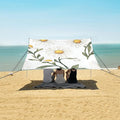 ALAZA Cute Chic Daisy Flower Watercolor Beach Tent Sun Shelter Portable Canopy Sunshade for Outdoor Camping Picnics Backyard Fun 10x9 ft
