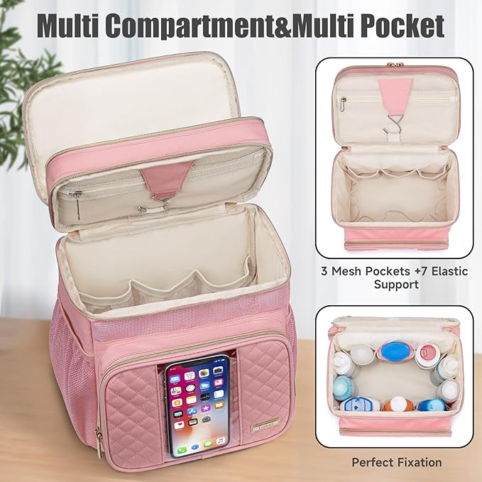 Large Toiletry Bag for Women MenBathroom BagWater Resistant Shower BagMakeup BagPortable Shower Caddy for College DormHanging Travel Toiletry Bag with Transparent Waterproof Phone Pocket