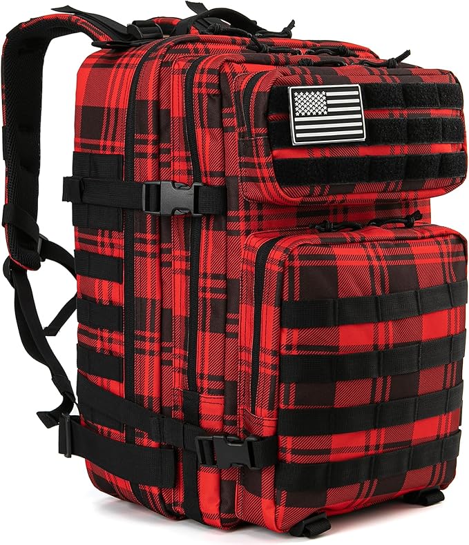 QT&ampQY 45L Military Tactical Backpacks Molle Army Assault Pack 3 Day Bug Out Bag Hiking Treeking Rucksack…