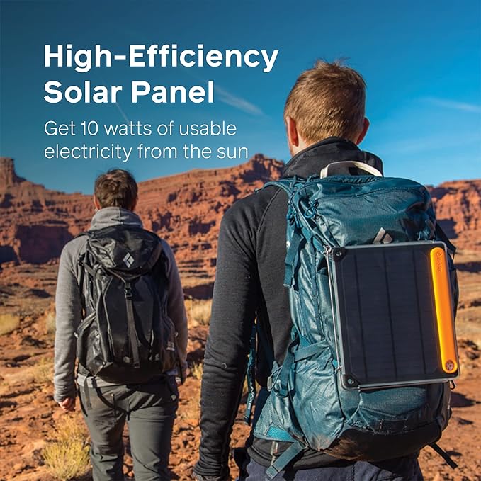 BioLite SolarPanel 10+ Foldable 10 Watt Solar Panel with 3200 mAh Battery