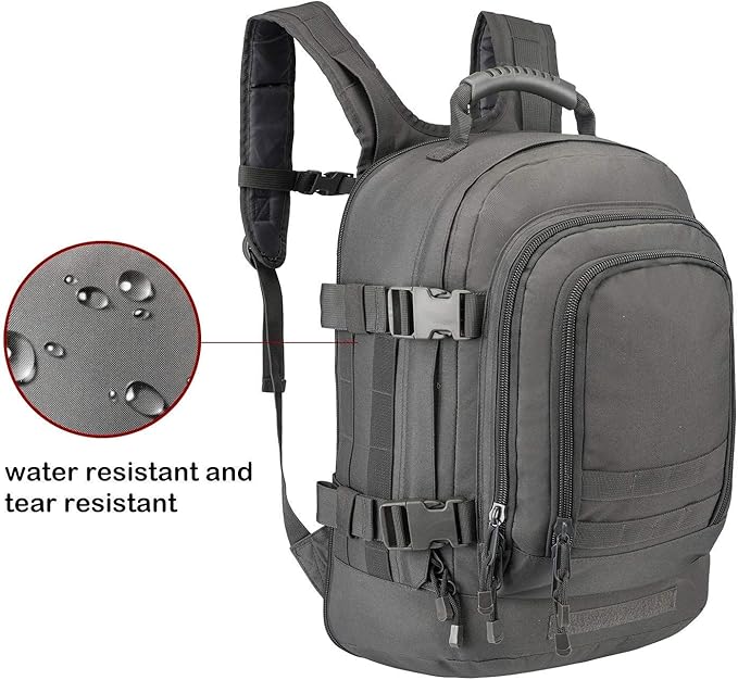 Greencity Laptop Backpacks Tactical 3 Day Expandable Bug Out Bag Classic Case Travel HikingGray