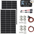 ExpertPower Solar Panel Kit | 200-watt 12-Volt Mono Solar Panel + 20A 12V/24V Solar Charge Controller for RV Marine Cabin Off-Grid DIY Solar Projects and More