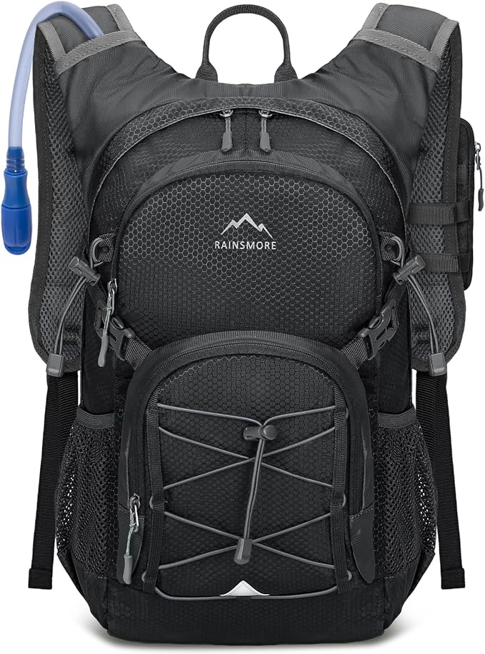 Hydration Backpack with Water Bladder 18L Lightweight Hiking Backpack for Women&ampMen Small Insulated Hydration Water Pack for Hiking Running Cycling Biking